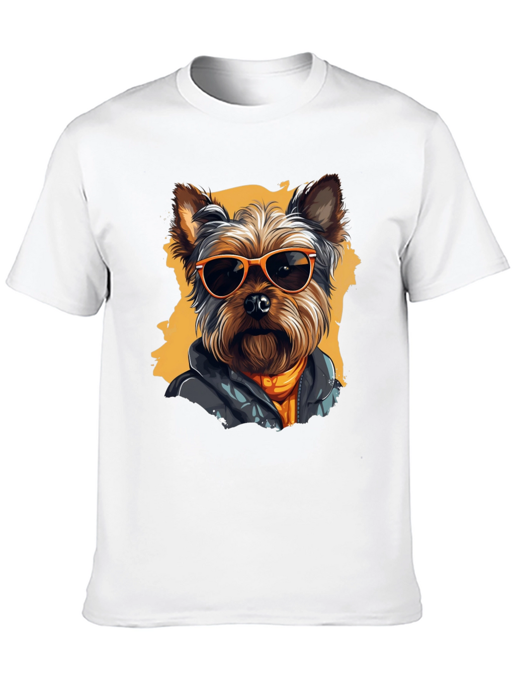 Cool Dog Graphic Tee - Trendy Yorkie T-Shirt
