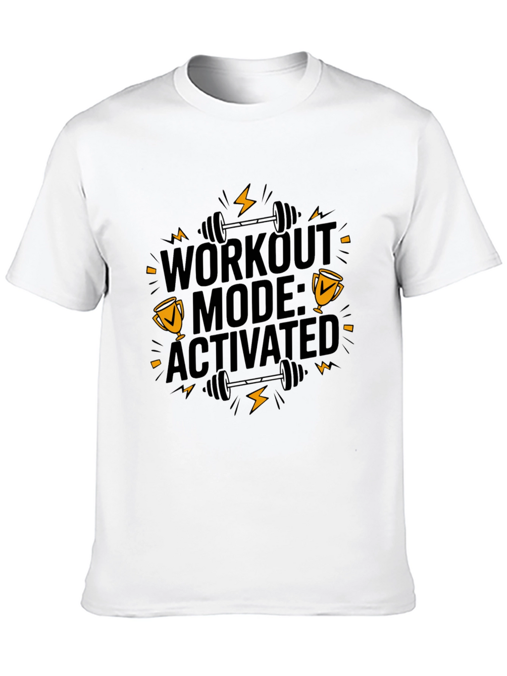 Workout Mode Activated Black T-Shirt