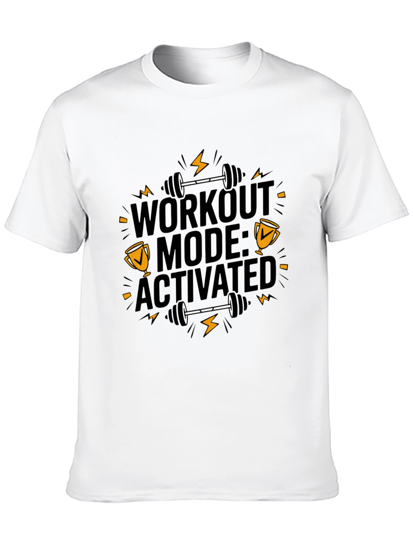 Workout Mode Activated Black T-Shirt