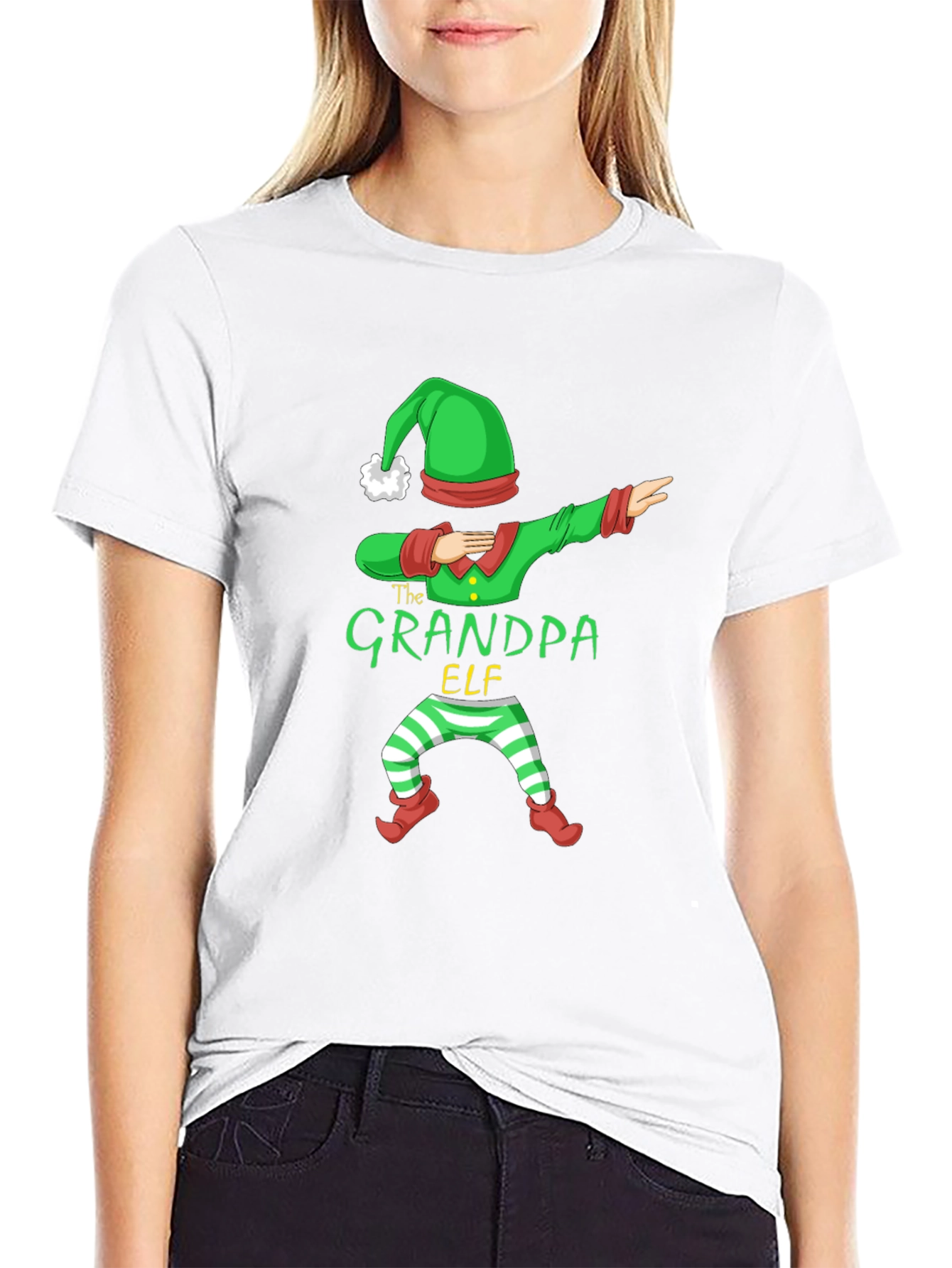 Grandpa Elf Dabbing T-Shirt