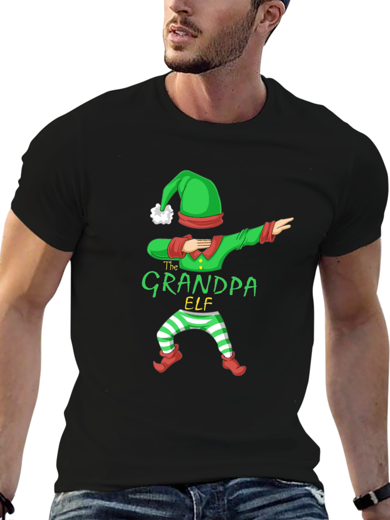 Grandpa Elf Dabbing T-Shirt