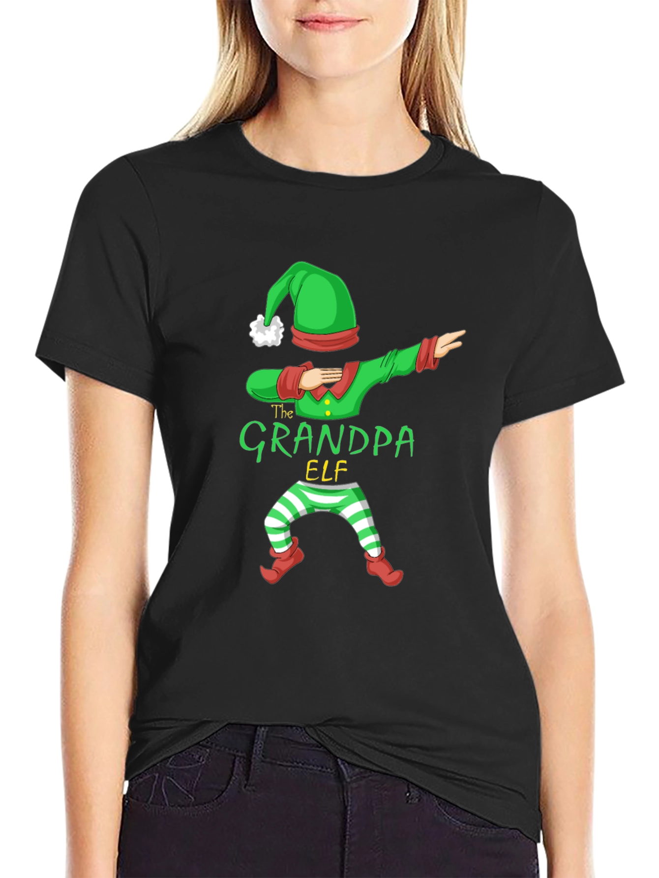 Grandpa Elf Dabbing T-Shirt