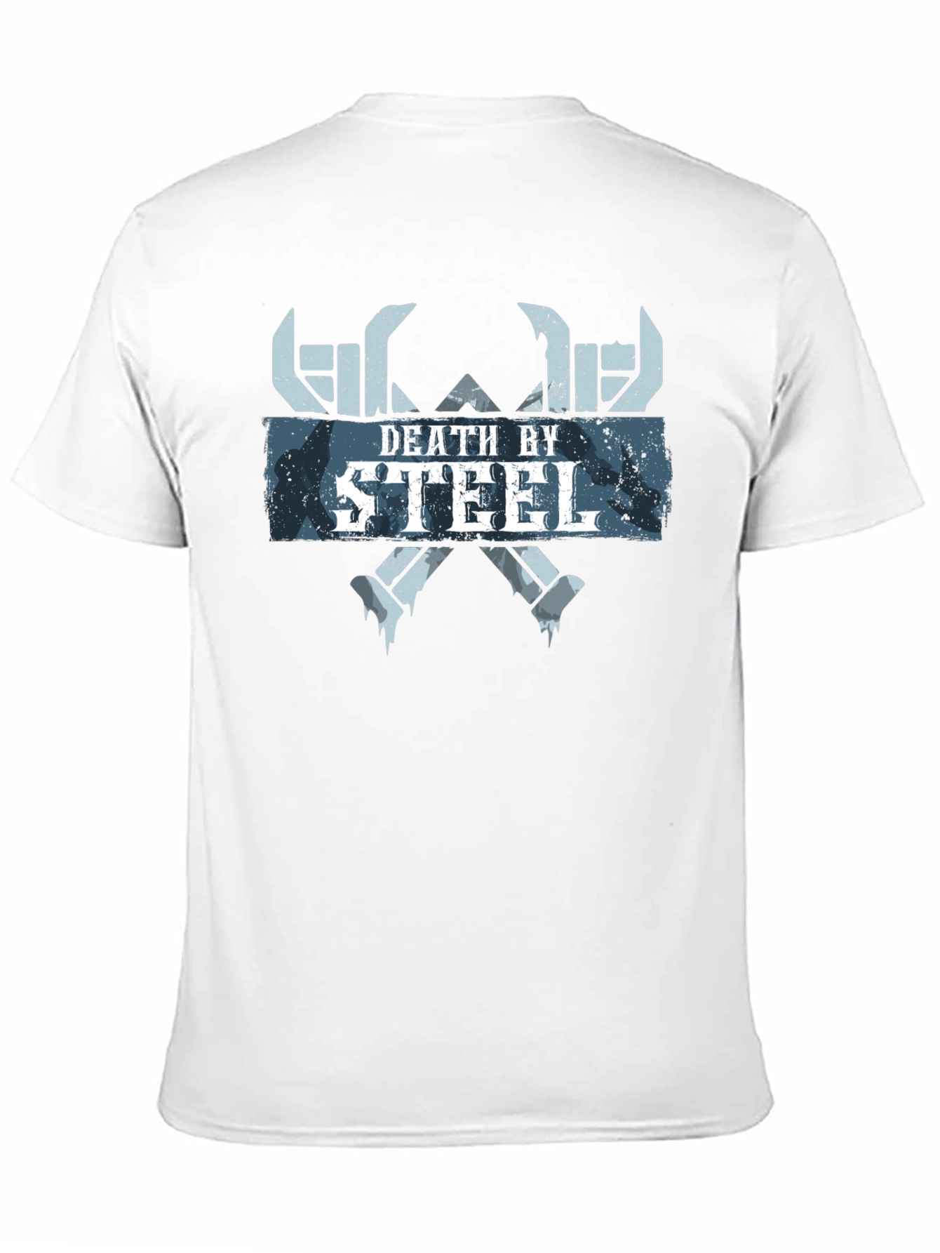 Death By Steel Graphic Tee - Black Cotton T-Shirt