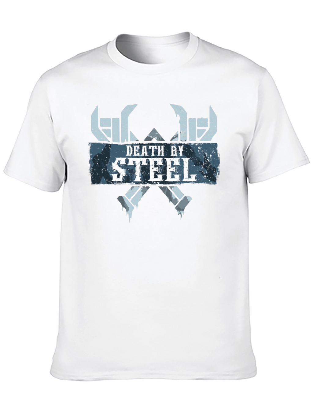 Death By Steel Graphic Tee - Black Cotton T-Shirt