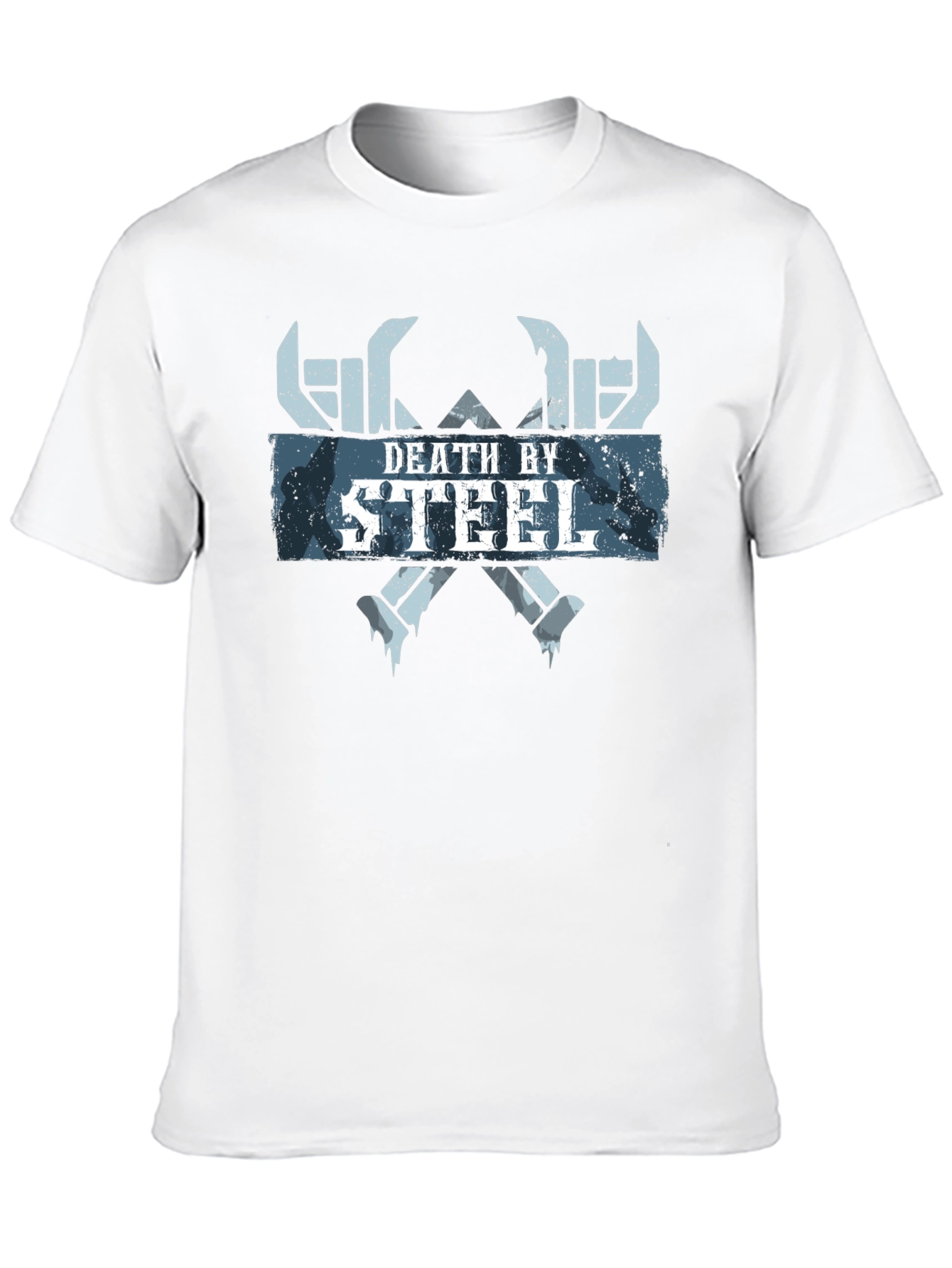 Death By Steel Graphic Tee - Black Cotton T-Shirt