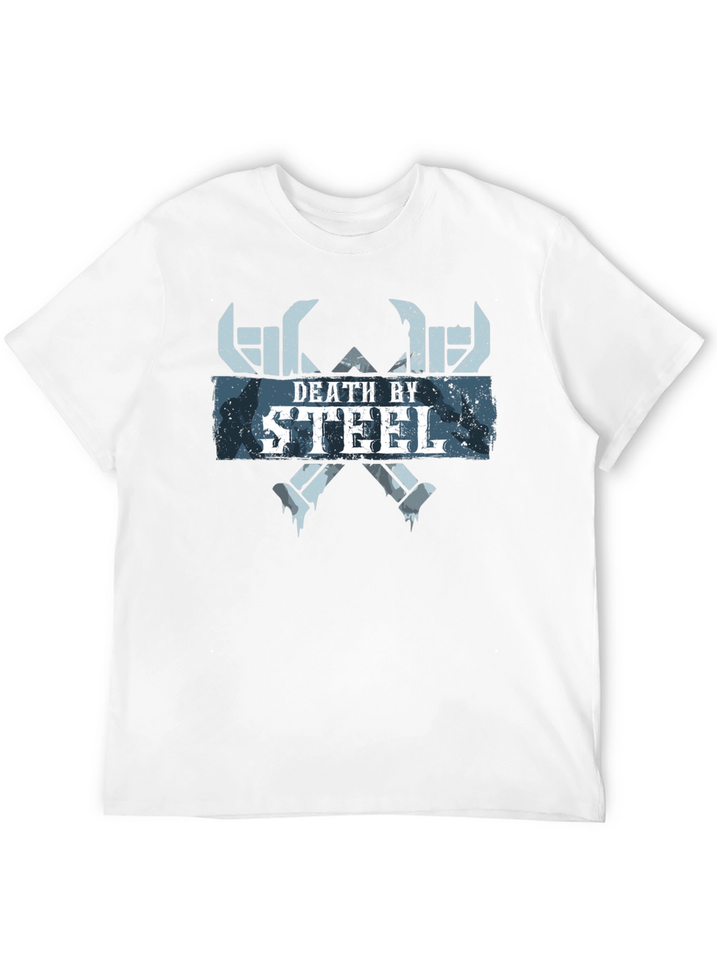 Death By Steel Graphic Tee - Black Cotton T-Shirt