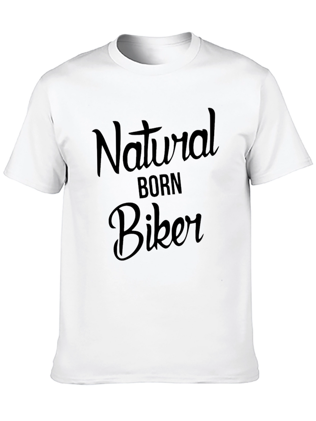 Natural Born Biker Black Graphic T-Shirt