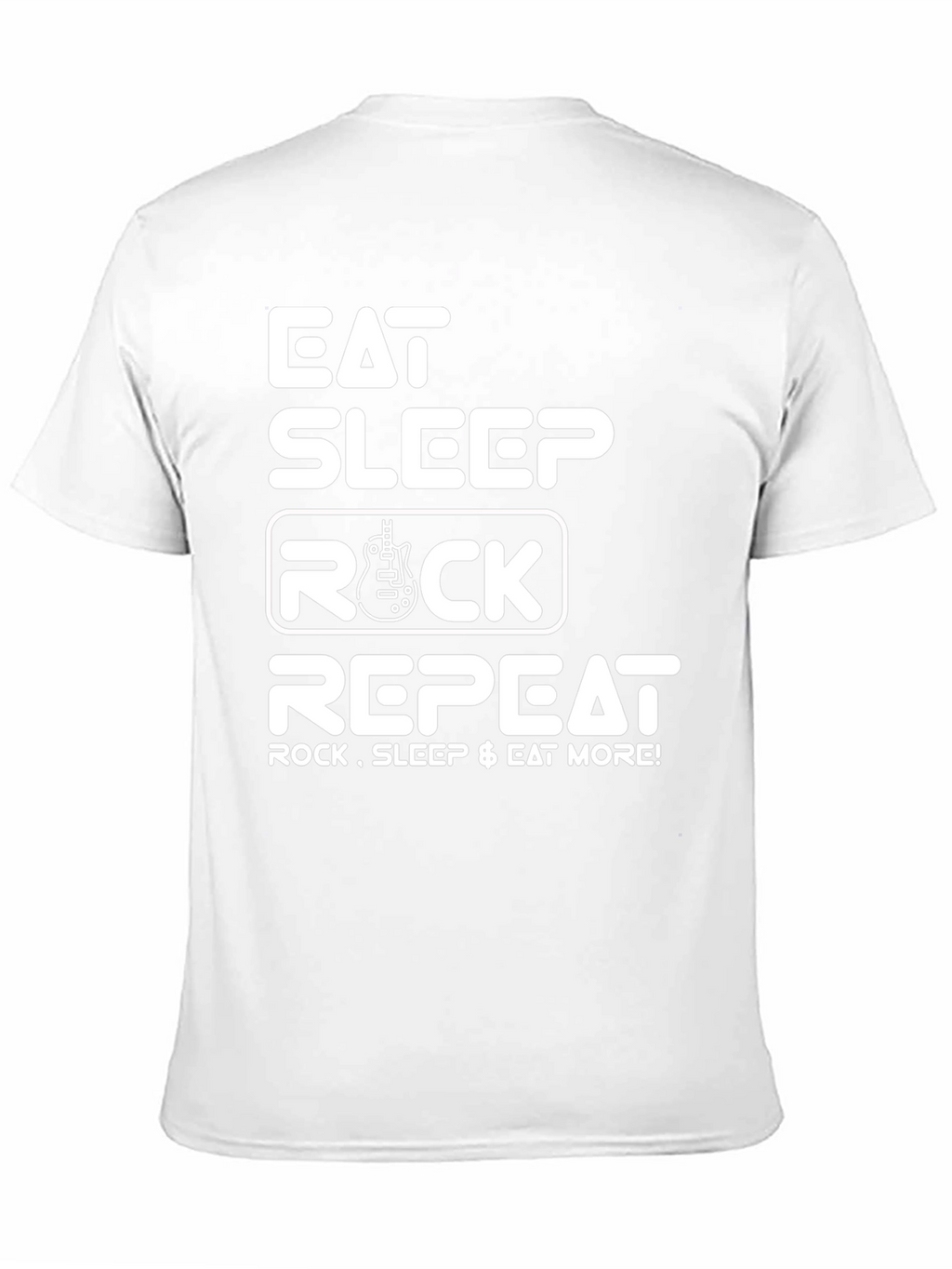 Eat Sleep Rock Repeat Graphic Tee - Black