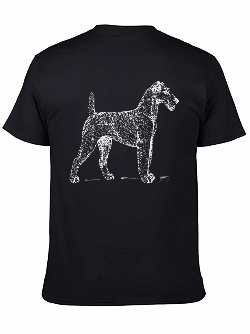 Dog Graphic Tee - Cool Mens Black T-Shirt