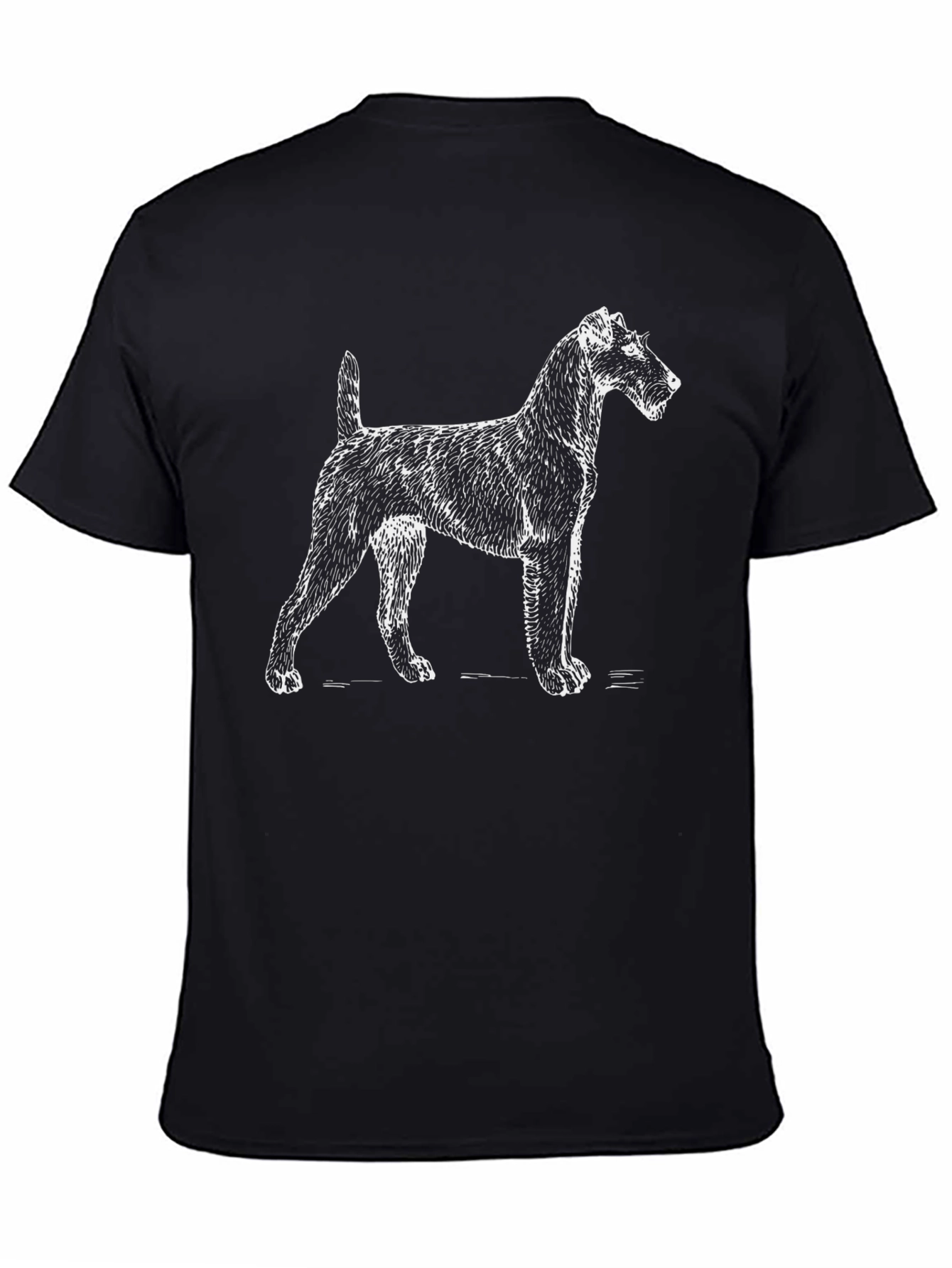 Dog Graphic Tee - Cool Mens Black T-Shirt