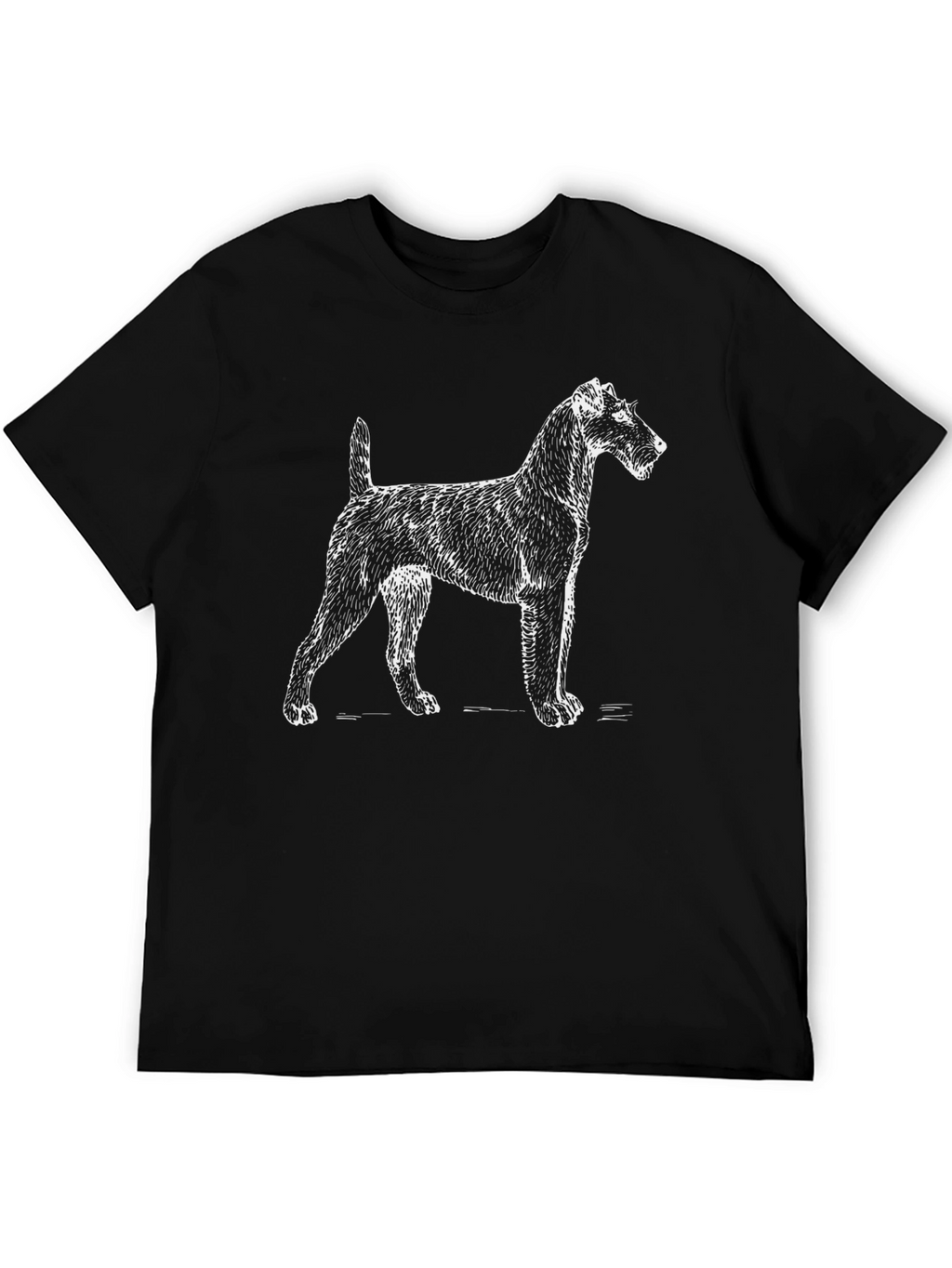 Dog Graphic Tee - Cool Mens Black T-Shirt