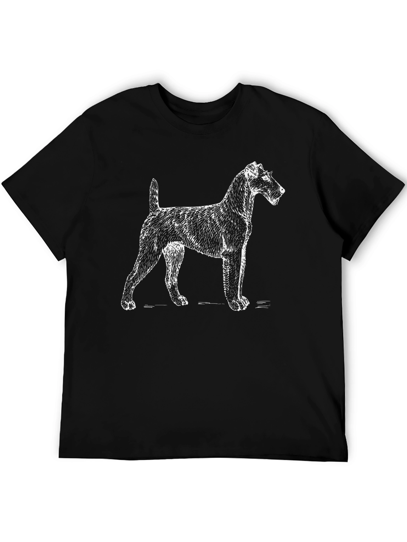 Dog Graphic Tee - Cool Mens Black T-Shirt