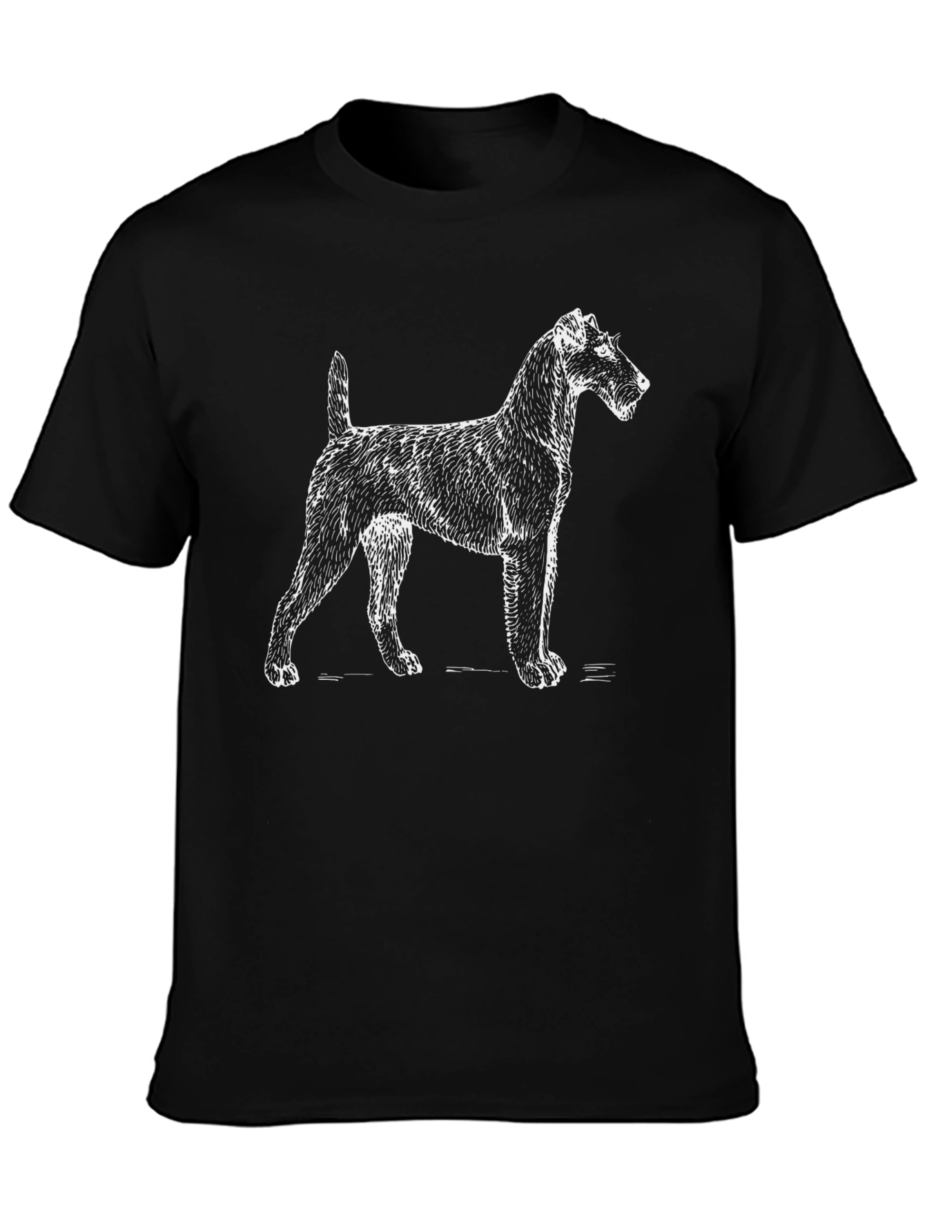 Dog Graphic Tee - Cool Mens Black T-Shirt