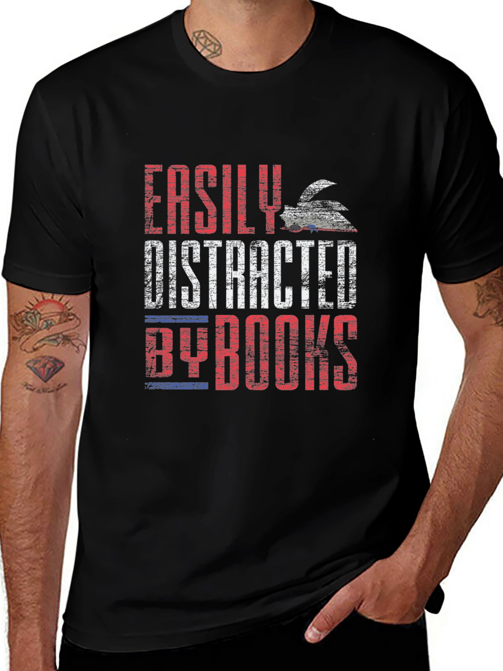 Easily Distracted By Books T-Shirt