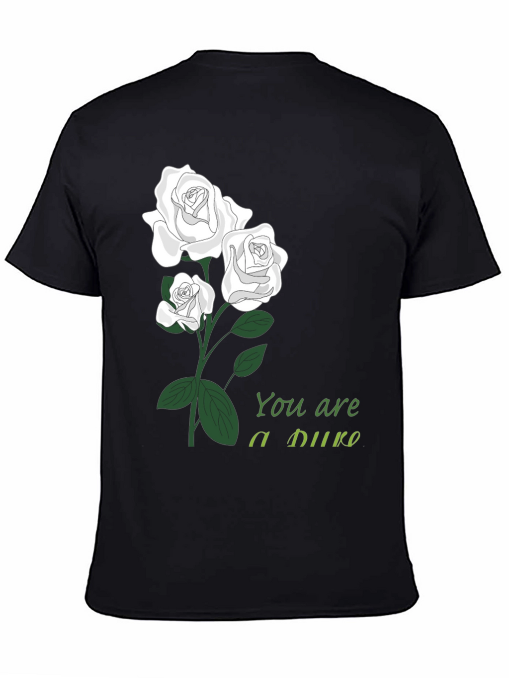 Floral You are a Duke Black T-Shirt