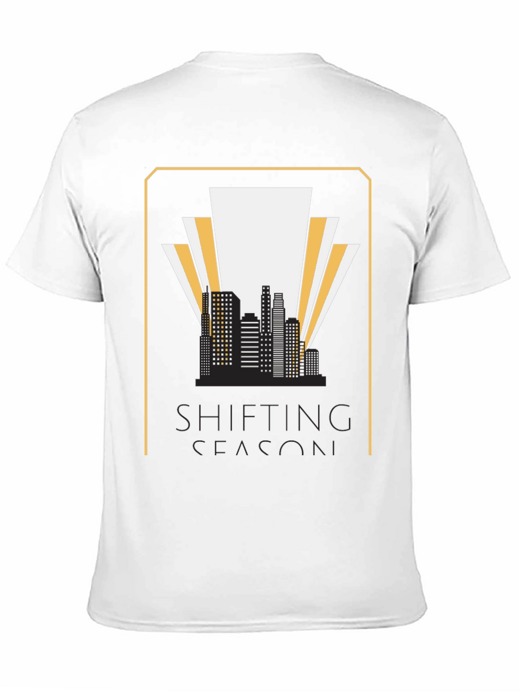 Shifting Season Graphic T-Shirt - Retro Cityscape Tee