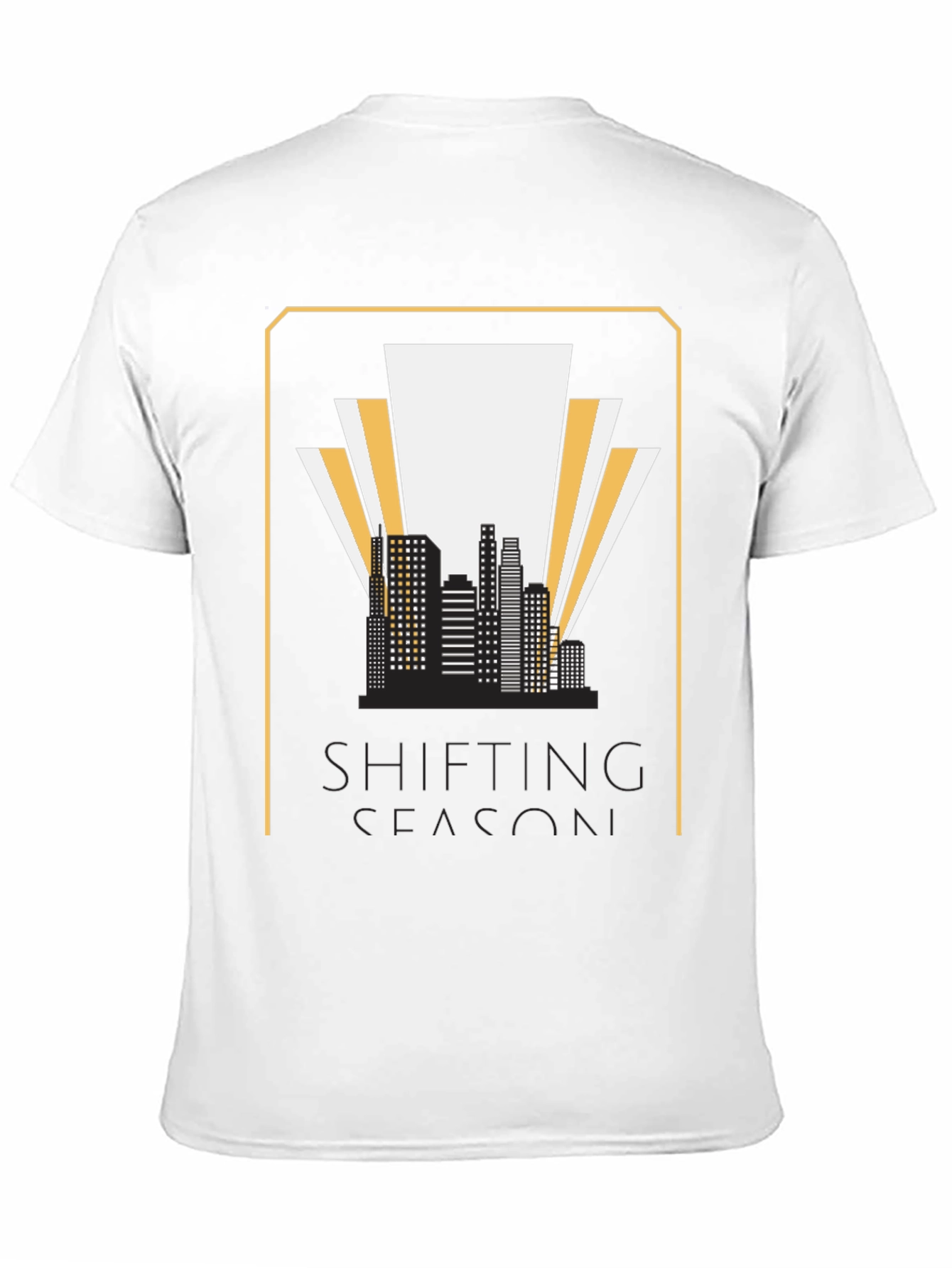 Shifting Season Graphic T-Shirt - Retro Cityscape Tee
