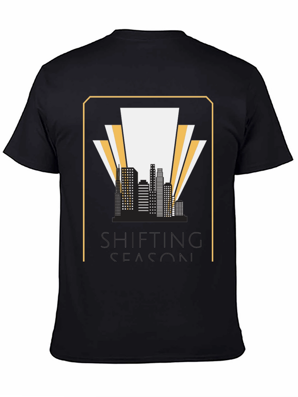 Shifting Season Graphic T-Shirt - Retro Cityscape Tee