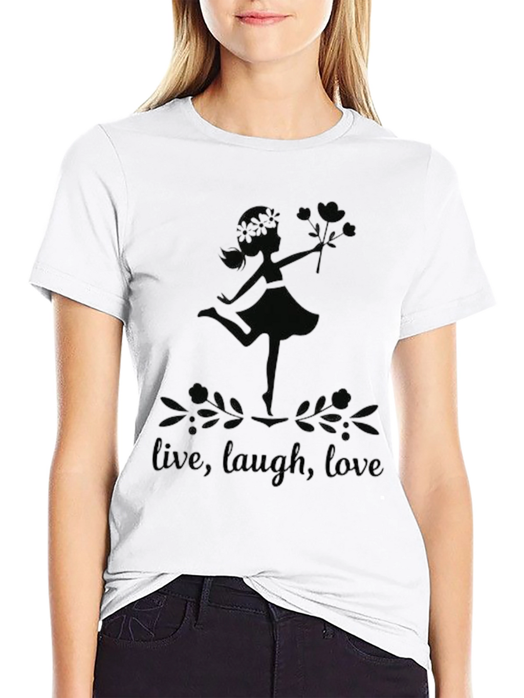 Live Laugh Love Graphic Tee - Womens Design