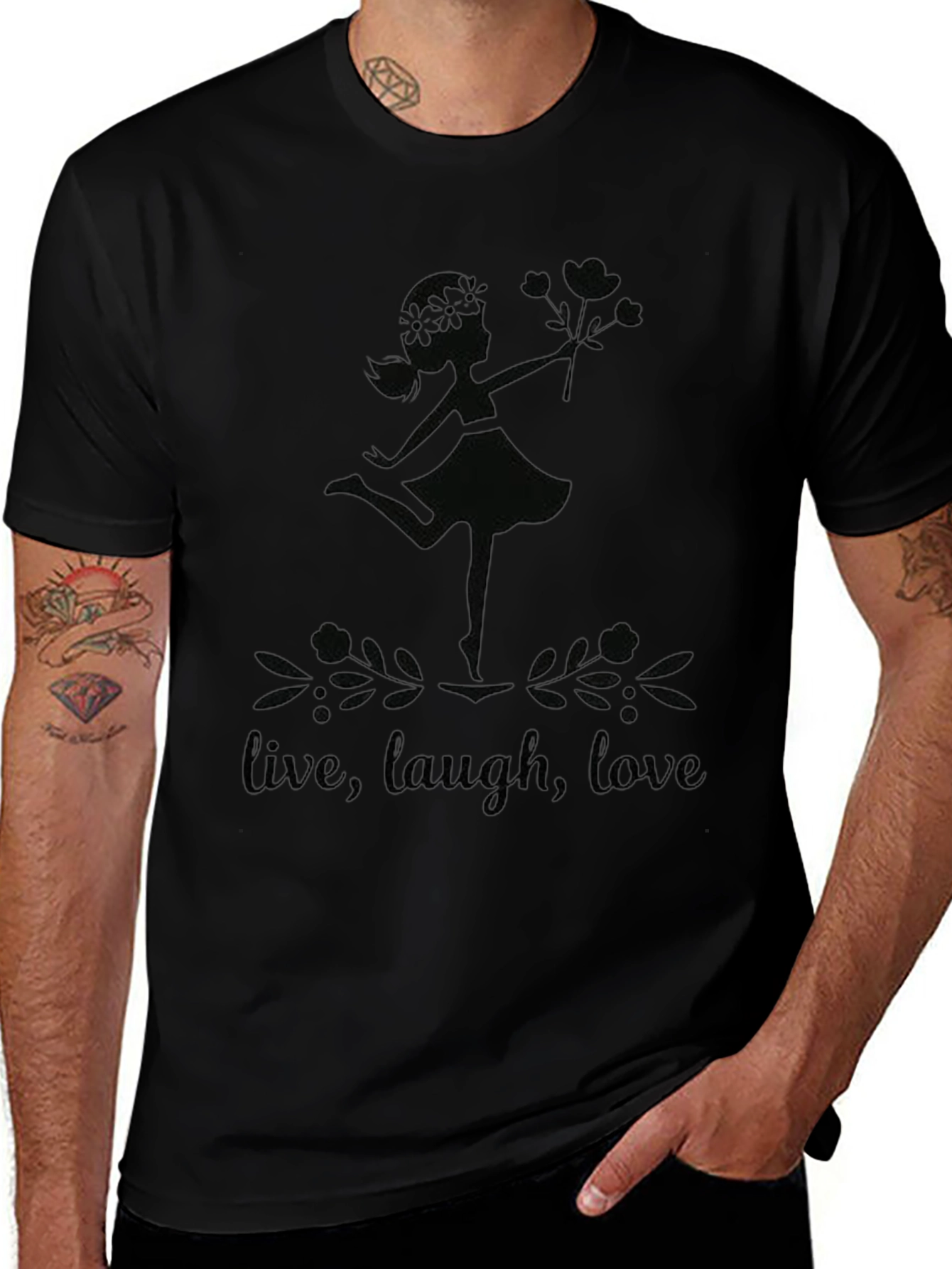 Live Laugh Love Graphic Tee - Womens Design