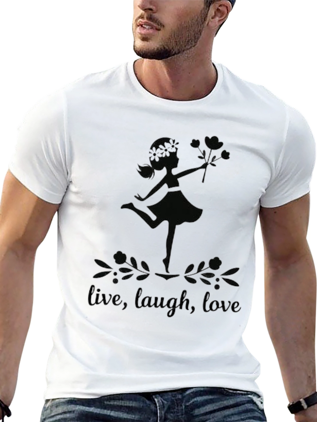 Live Laugh Love Graphic Tee - Womens Design