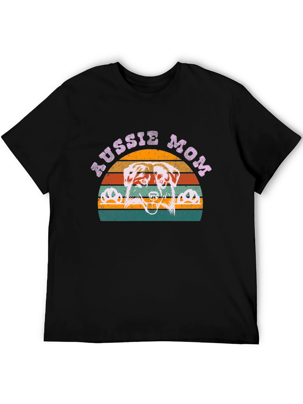 Aussie Mom Graphic Tee - Dog Lover Shirt