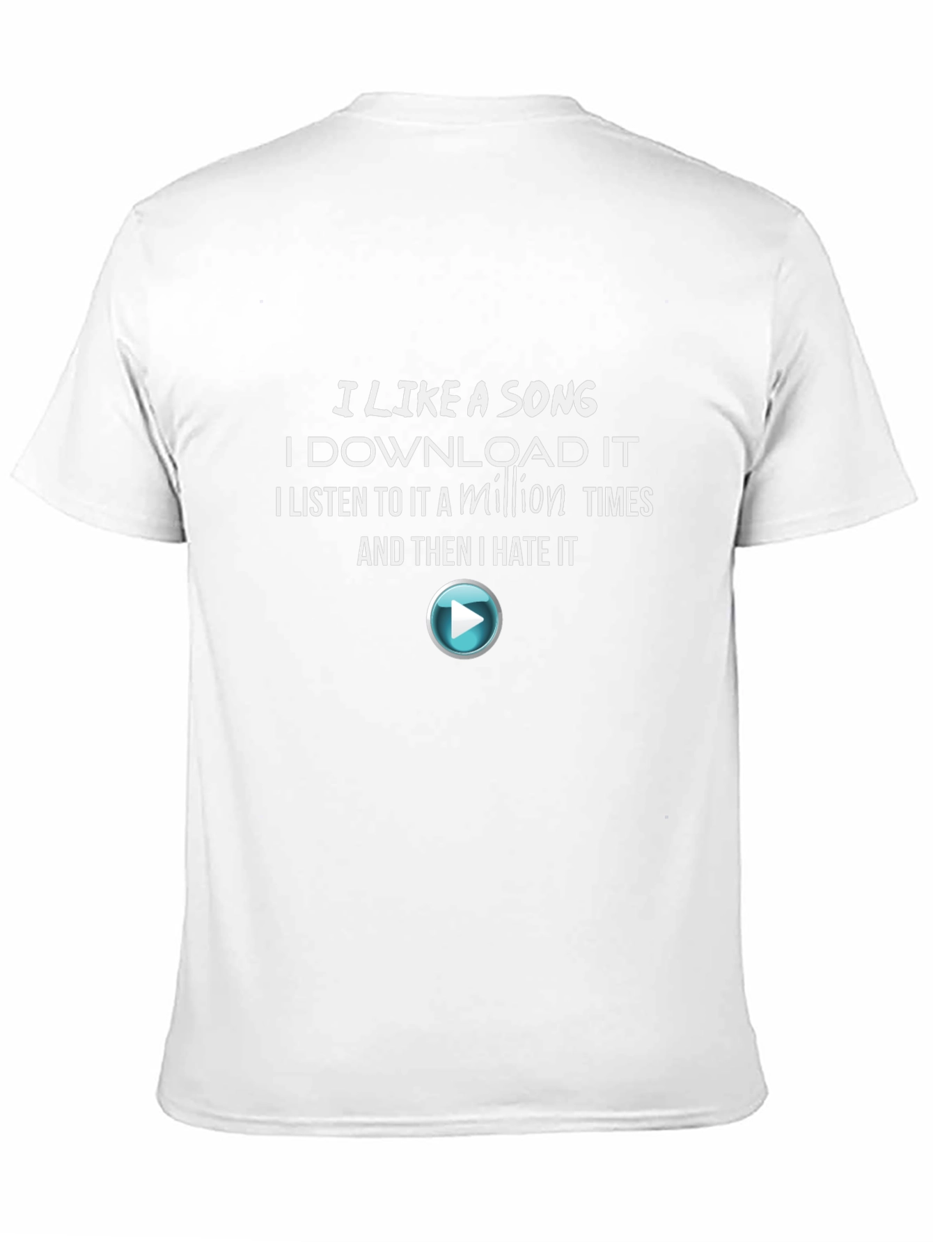 Funny I Like a Song Graphic T-Shirt