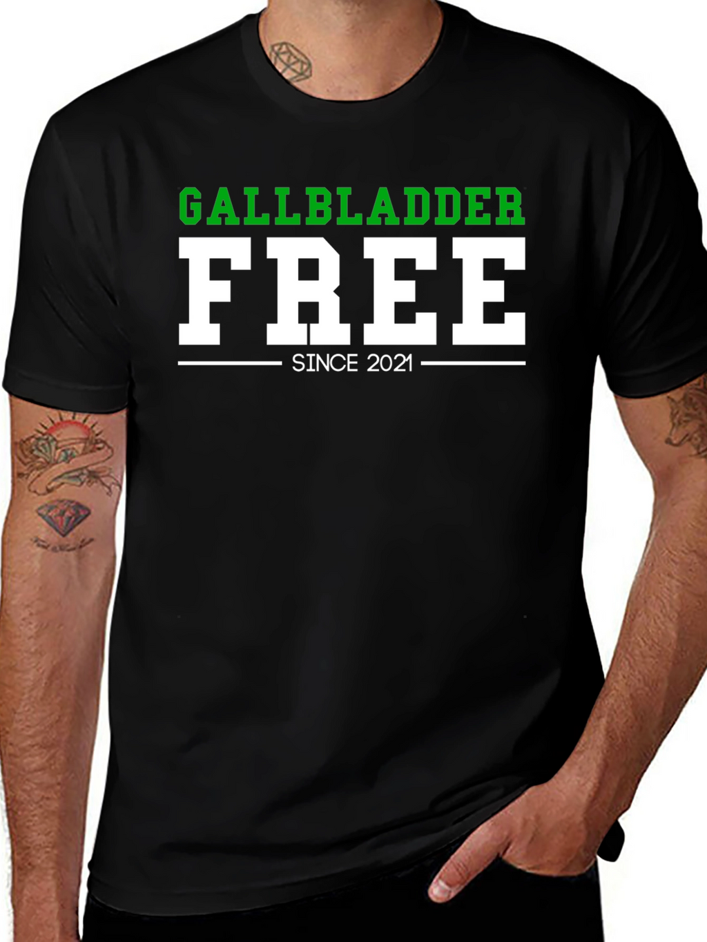 Gallbladder Free Since 2021 Funny T-Shirt