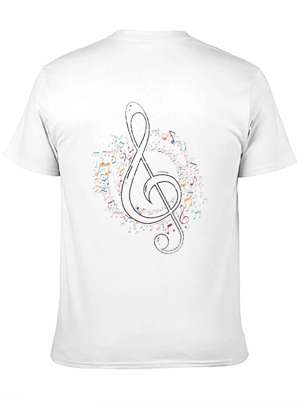 Music Note Treble Clef Graphic Tee