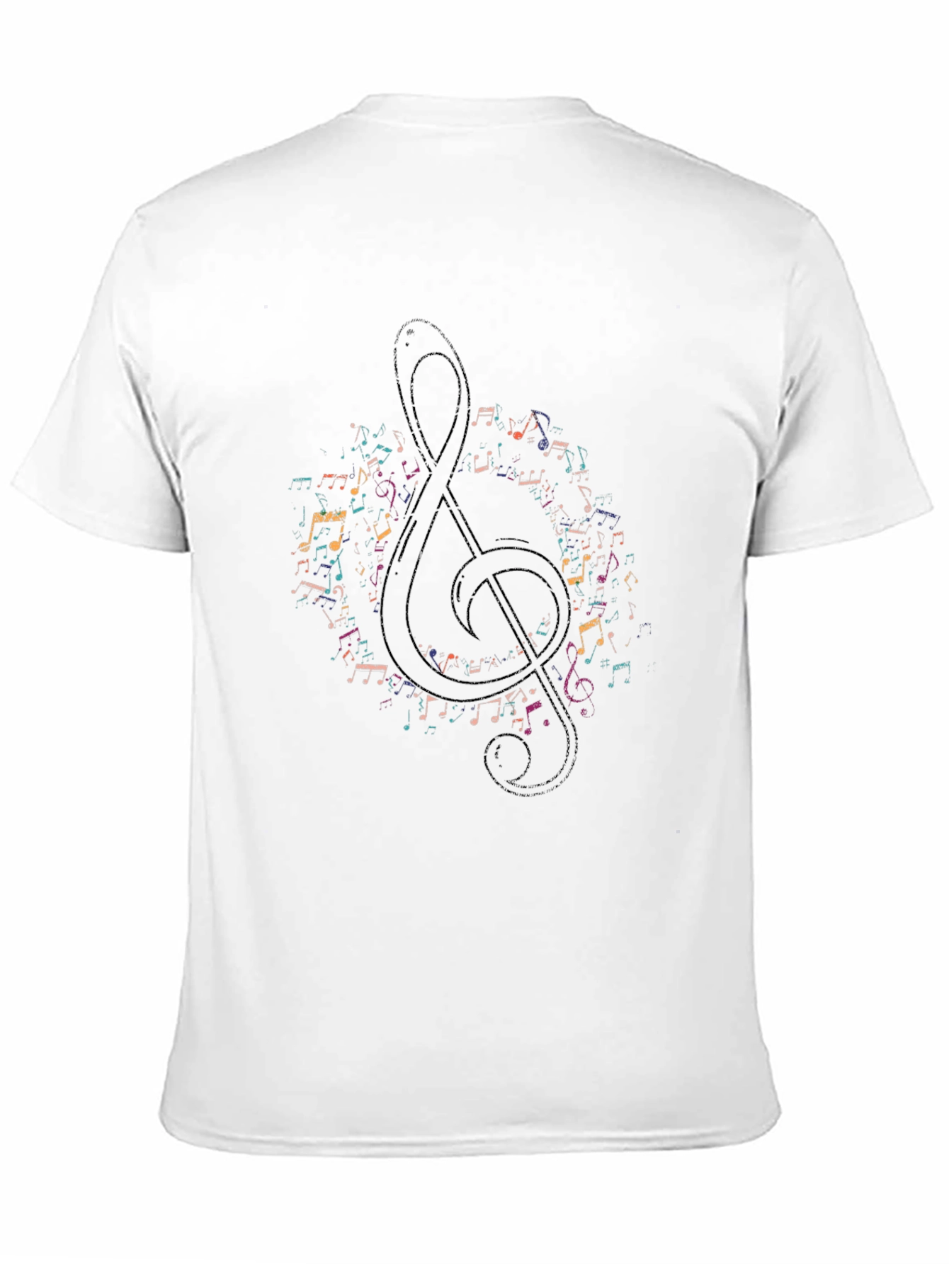 Music Note Treble Clef Graphic Tee