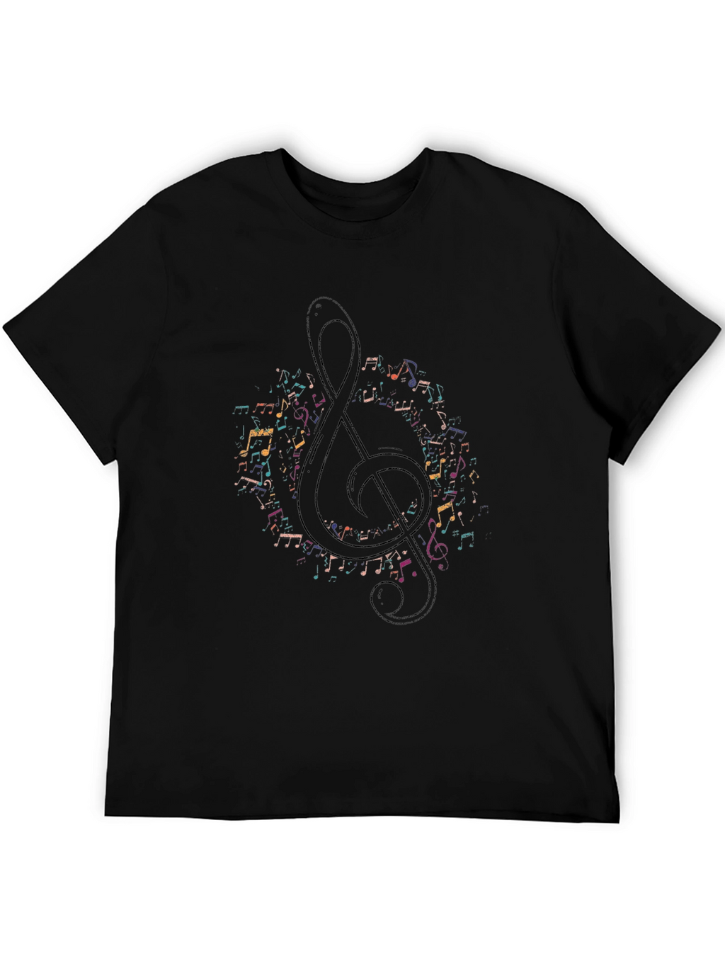 Music Note Treble Clef Graphic Tee