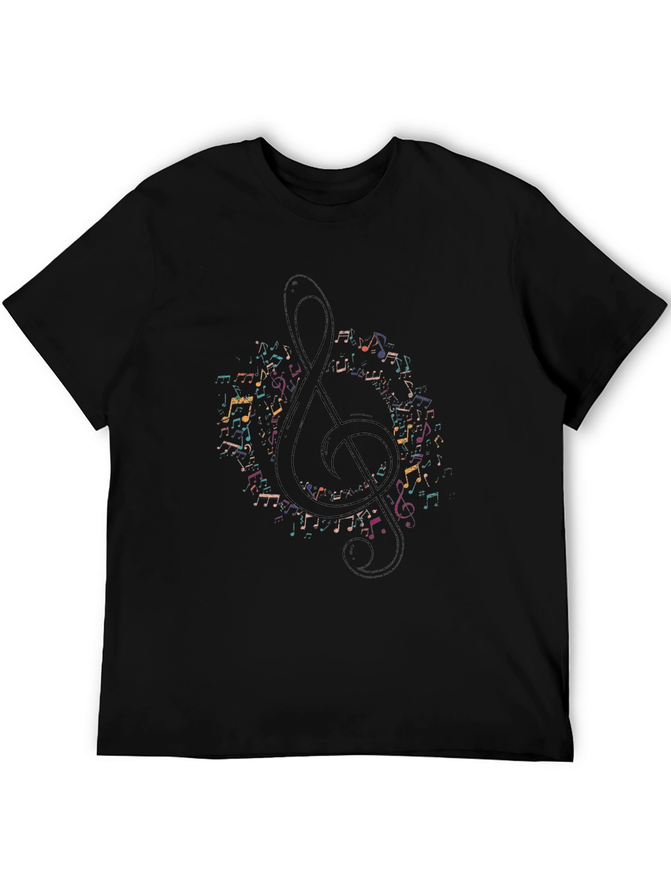 Music Note Treble Clef Graphic Tee