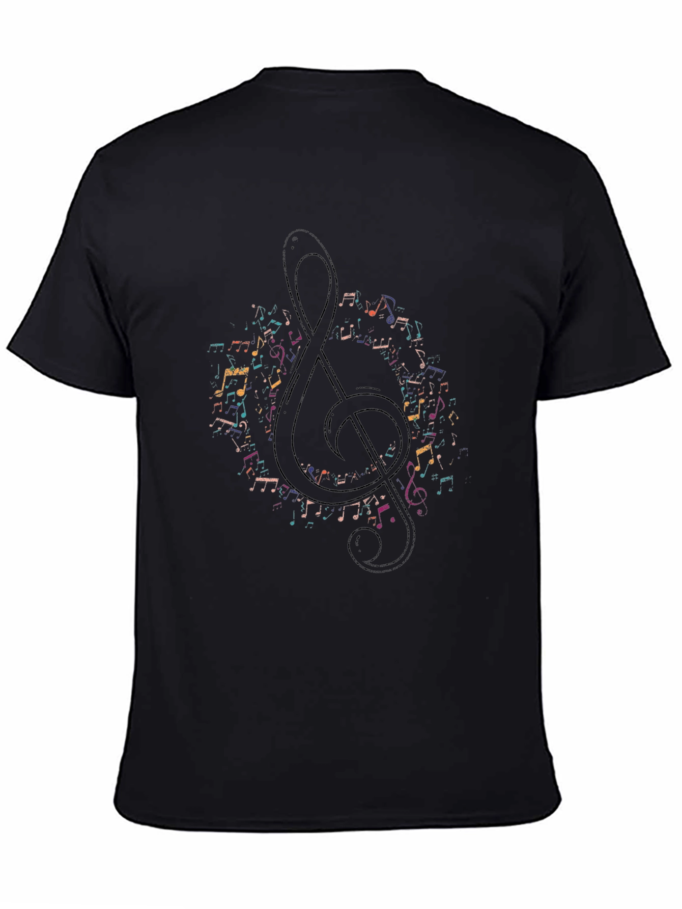 Music Note Treble Clef Graphic Tee