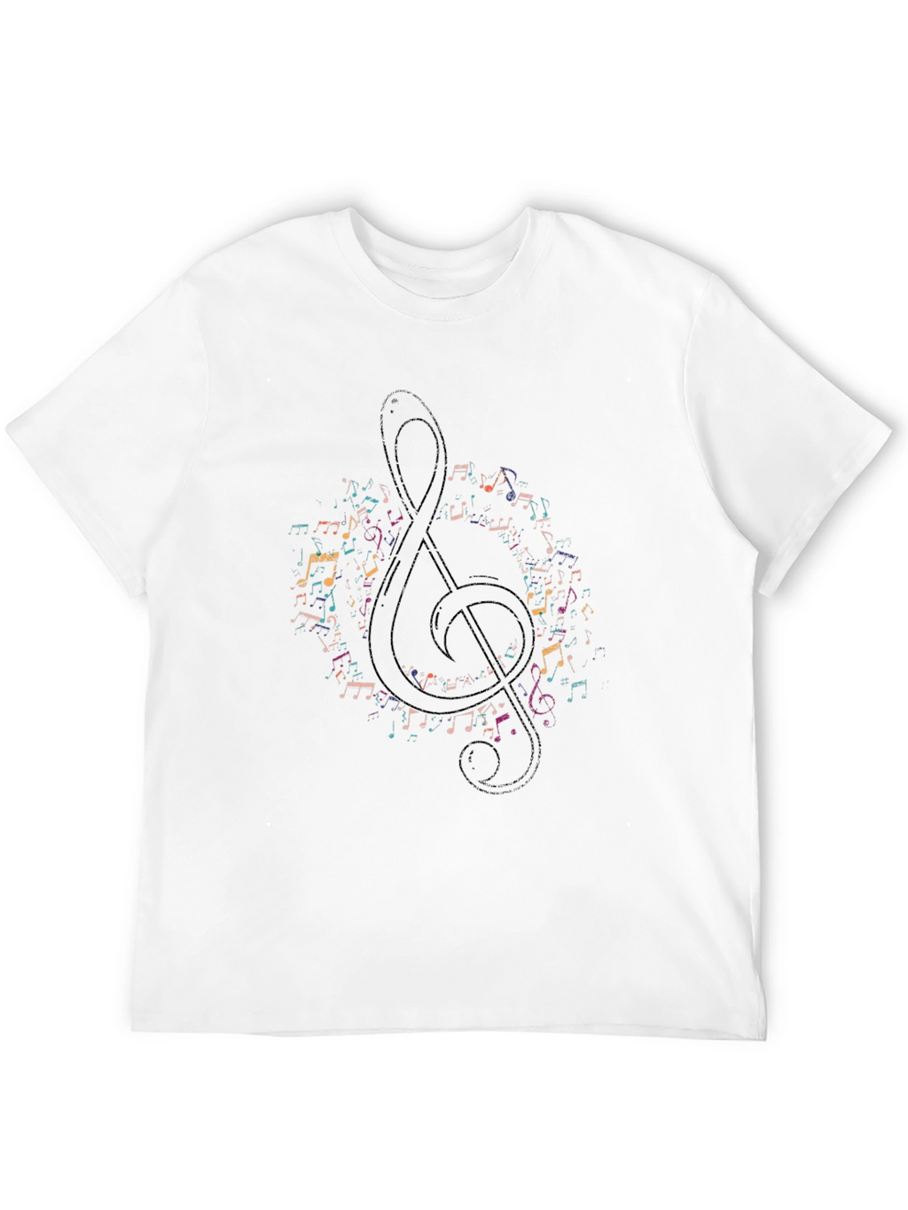 Music Note Treble Clef Graphic Tee