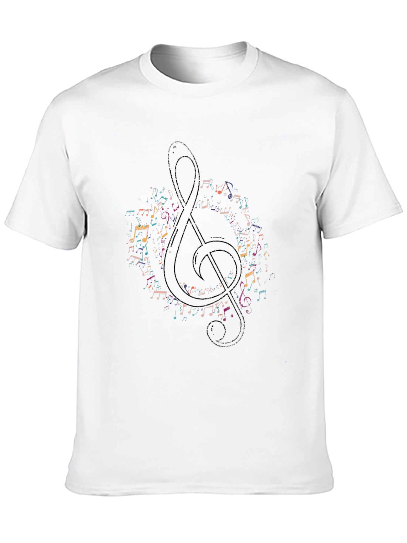 Music Note Treble Clef Graphic Tee