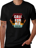 South Beach Cali Surfing Black T-Shirt
