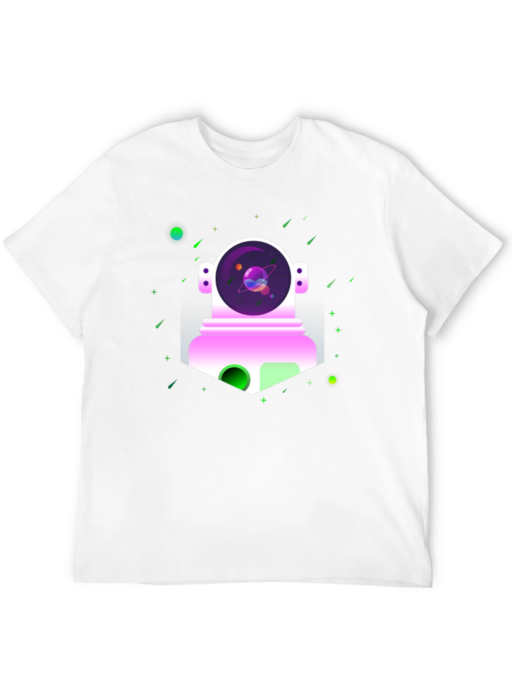 Astronaut in Space Graphic Tee - Black