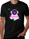 Astronaut in Space Graphic Tee - Black
