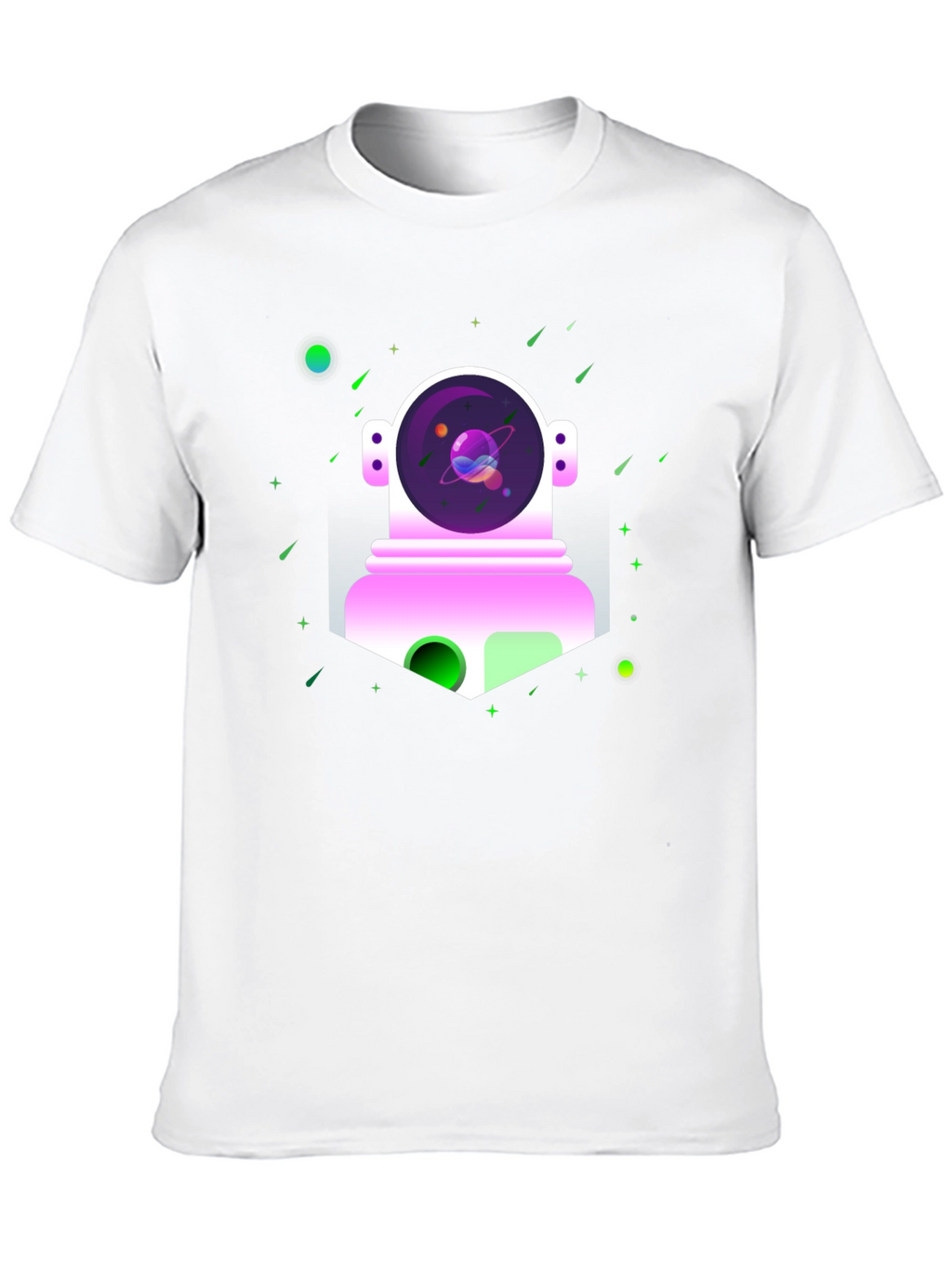 Astronaut in Space Graphic Tee - Black