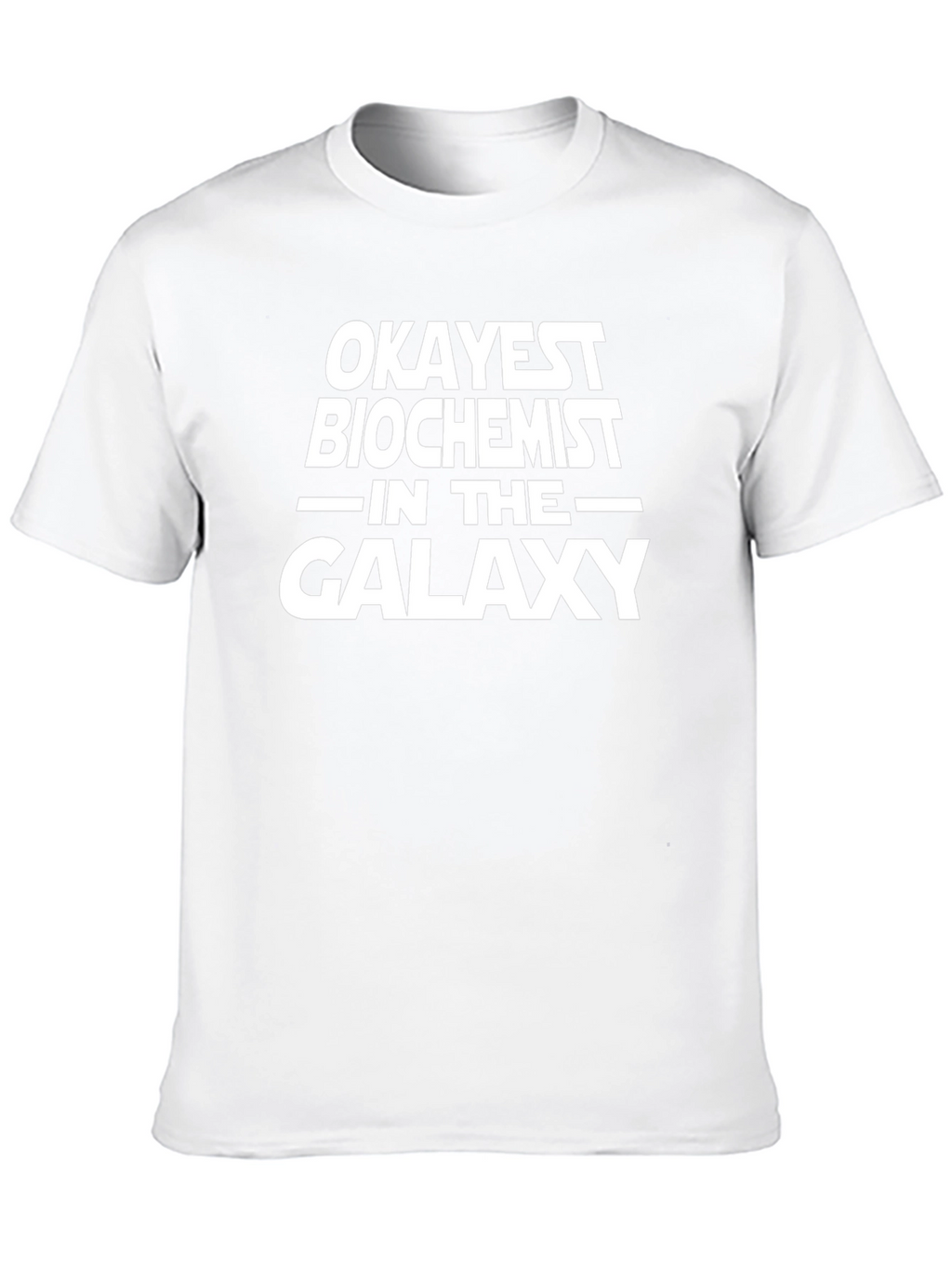 Okayest Biochemist Galaxy Black T-Shirt