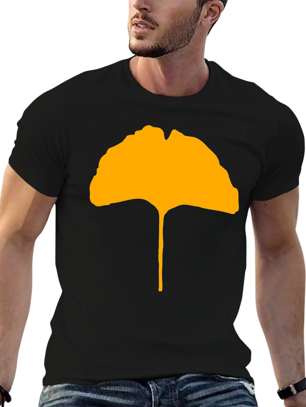 Ginkgo Leaf Graphic Tee - Stylish & Unique Design