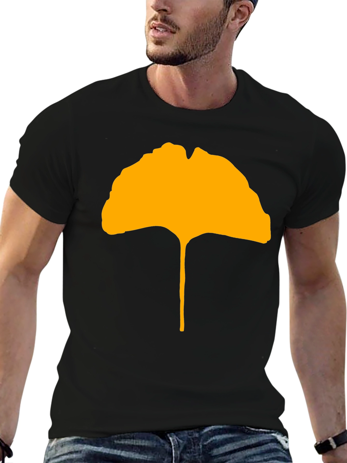 Ginkgo Leaf Graphic Tee - Stylish & Unique Design