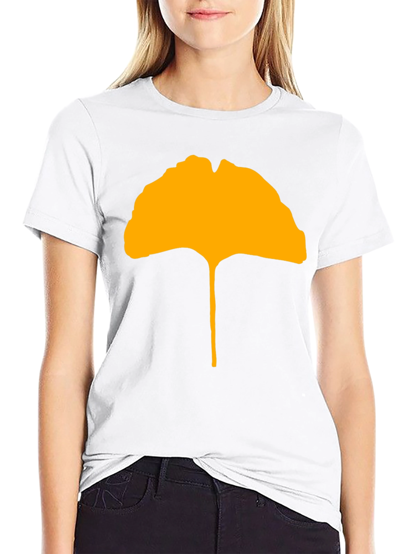 Ginkgo Leaf Graphic Tee - Stylish & Unique Design