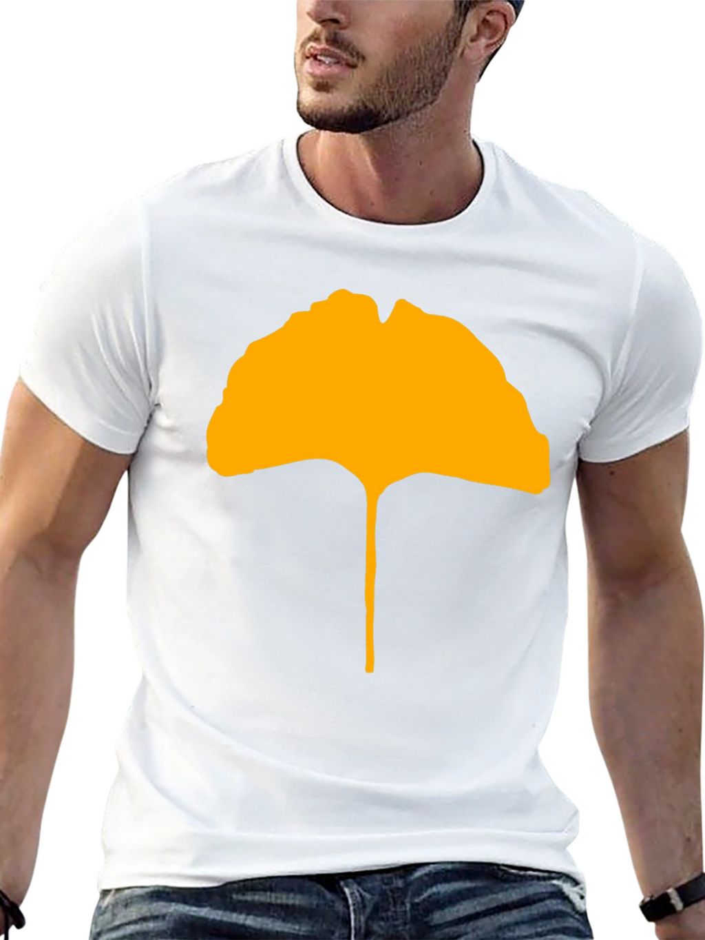 Ginkgo Leaf Graphic Tee - Stylish & Unique Design
