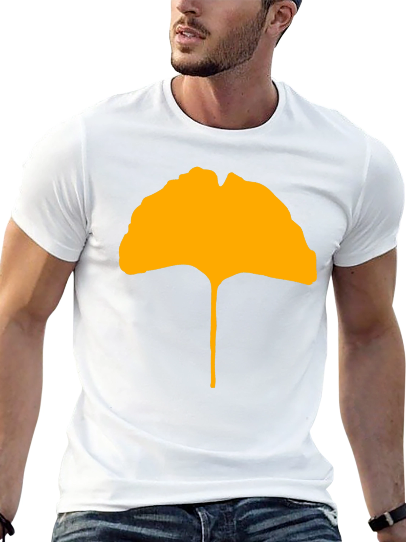 Ginkgo Leaf Graphic Tee - Stylish & Unique Design