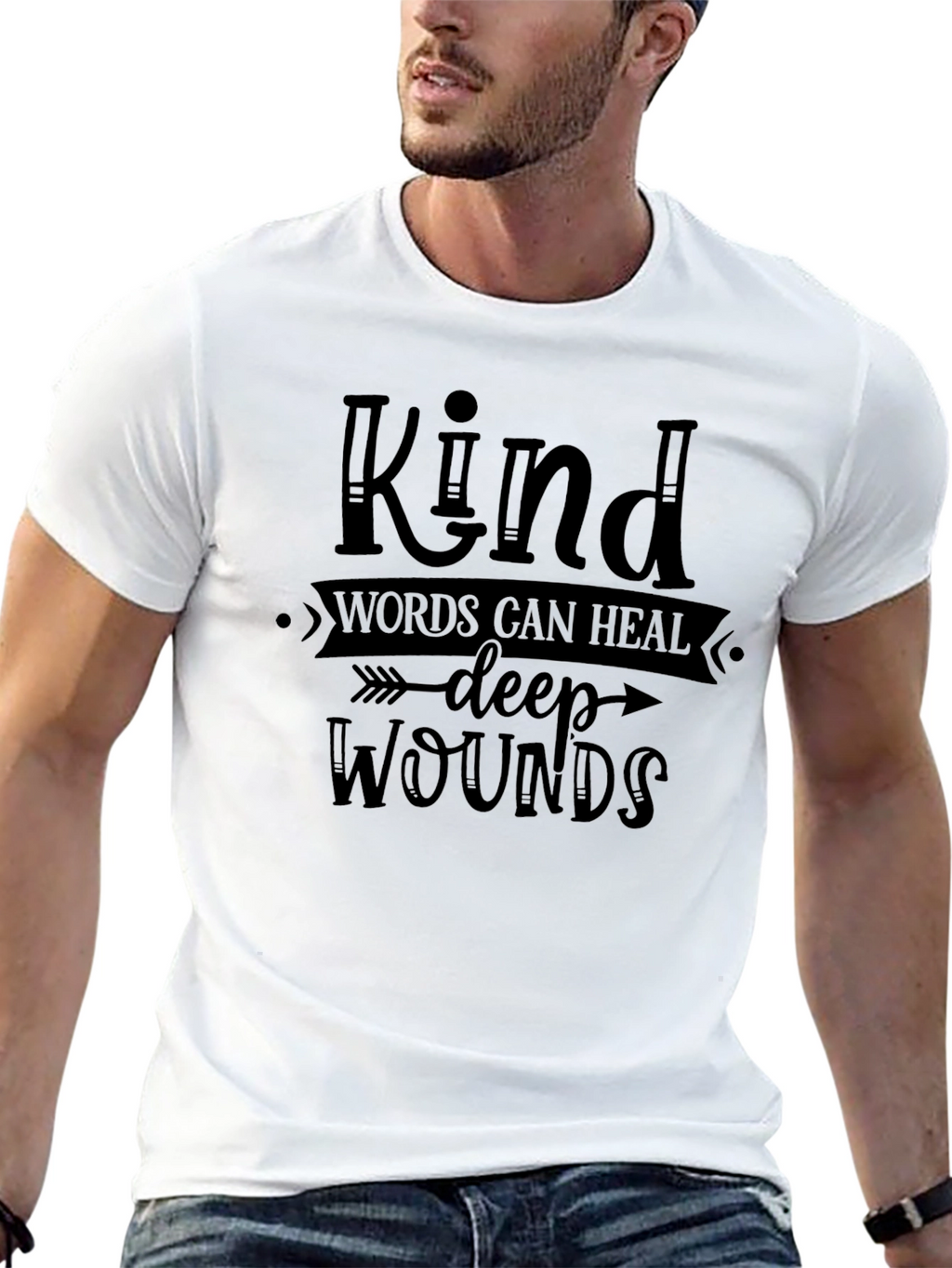 Kind Words Heal T-Shirt - Positive Message Tee