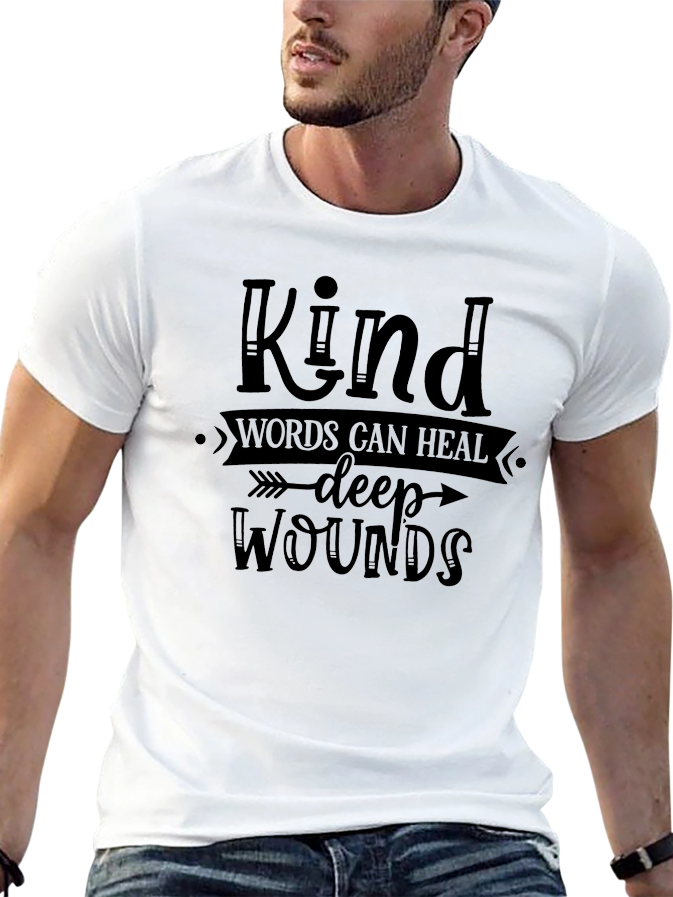 Kind Words Heal T-Shirt - Positive Message Tee