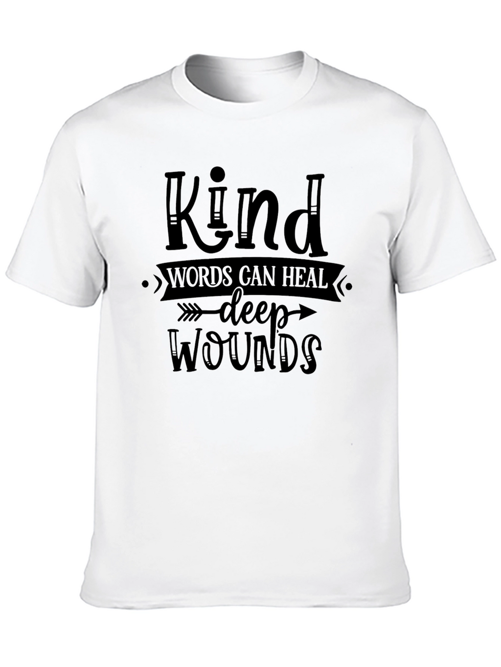 Kind Words Heal T-Shirt - Positive Message Tee
