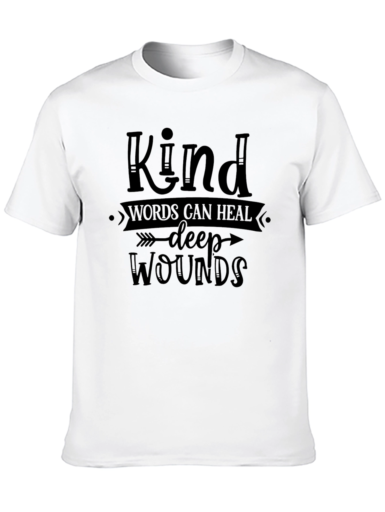 Kind Words Heal T-Shirt - Positive Message Tee