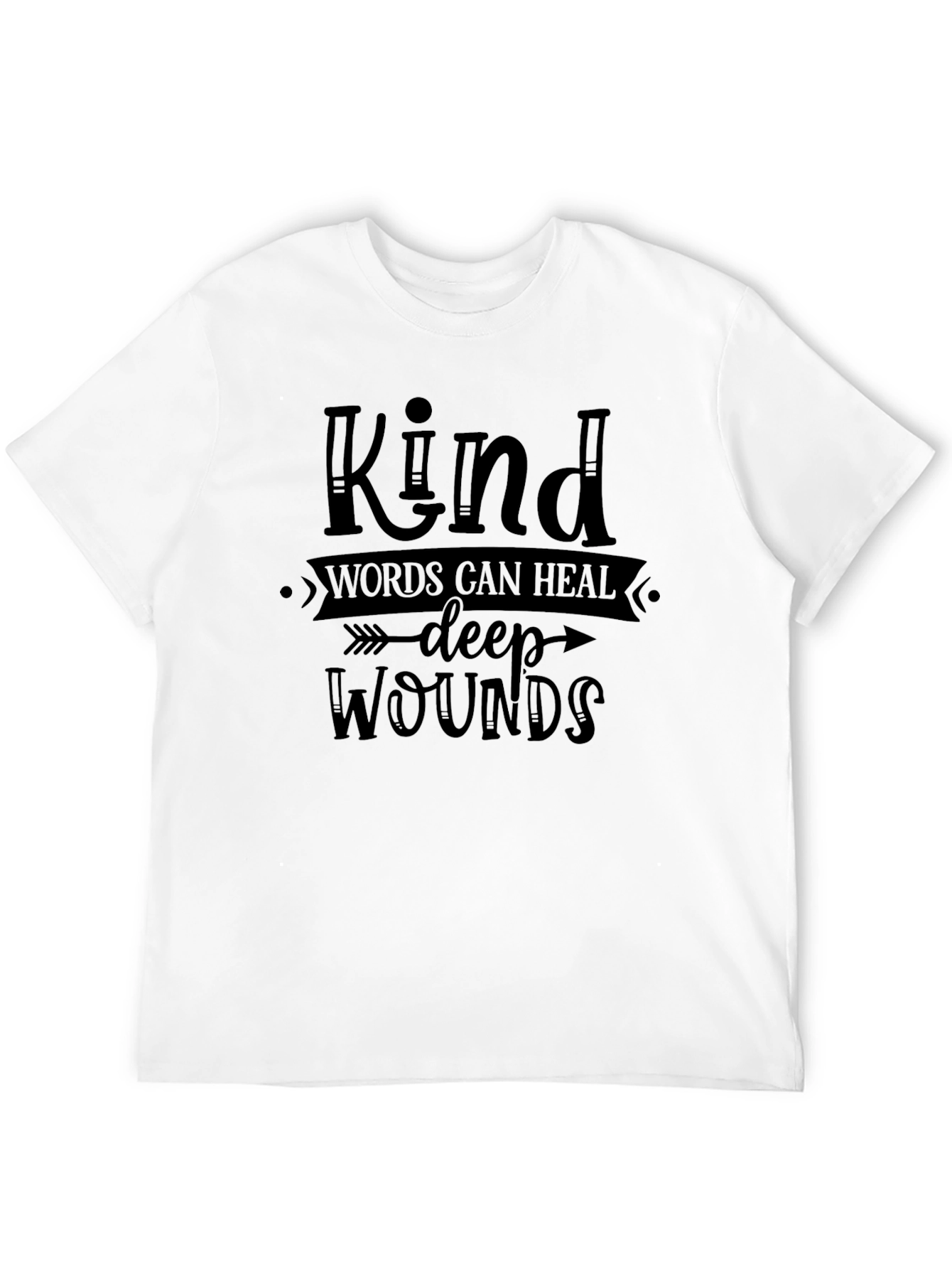 Kind Words Heal T-Shirt - Positive Message Tee